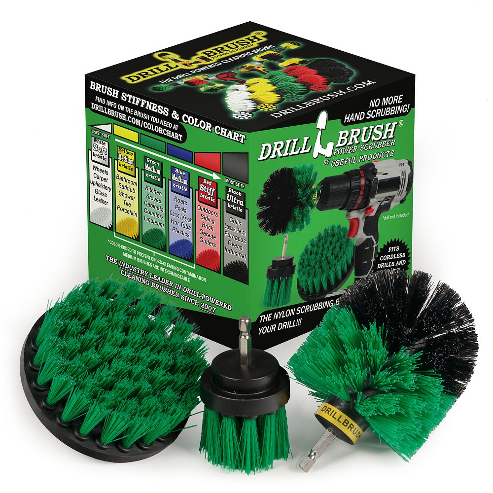 3 Pc Kitchen Cleaning Set - Oven Scrub Brush - Stove Top - Sink Cleaning