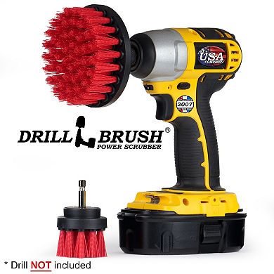 Cleaning Brushes For Drill - Outdoor - Concrete - Garden - Patio - Bird Bath - Headstones