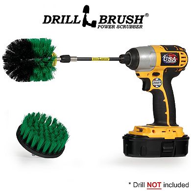 Stove Cleaning Rotary Brush Kit W/ Extension - Pots And Pans - Cast Iron Skillet