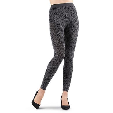 Mulga High-waisted Black Snakeskin Leggings