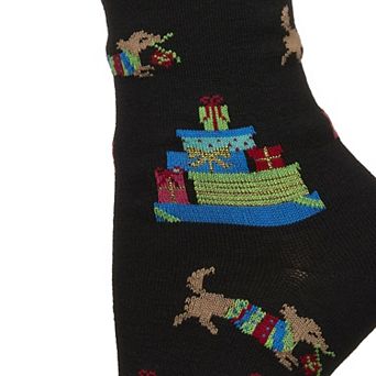 Women's Pile Of Gifts Holiday Crew Socks