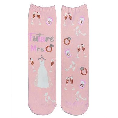 Future Mrs. Greeting Card Crew Socks