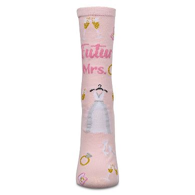 Future Mrs. Greeting Card Crew Socks