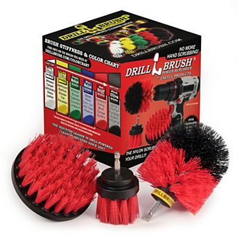 3 pc Outdoor Cleaning Kit - Deck Brush - Patio Cleaning Set - Siding Cleaner - Brick Cleaner