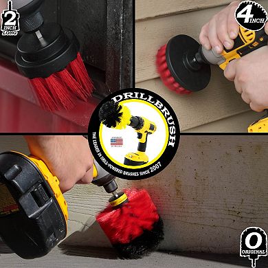 3pc Outdoor Cleaning Kit - Deck Brush - Patio Cleaning Set - Siding Cleaner - Brick Cleaner