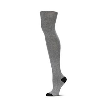 Double Standard Cotton Blend Thigh High Sock