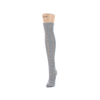Linear Loop Chunky Knit Over The Knee Warm Socks
