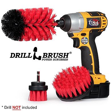 3 Piece Outdoor Cleaning Kit - Garage Cleaning - Concrete Scrubber - Deck Cleaner