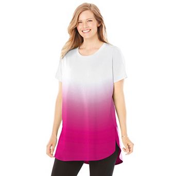 Woman Within Plus Size Easy Maxi Tunic