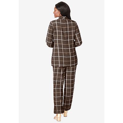 Kohls plus size pant suits hot sale