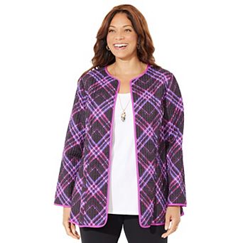 Catherines Women's Plus Size Reversible Quilted Jacket