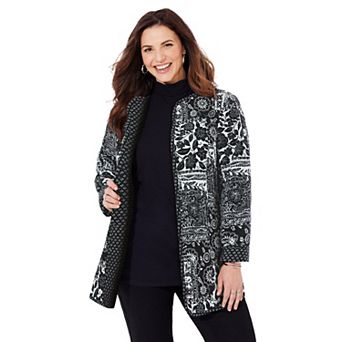 Catherines Women's Plus Size Reversible Quilted Jacket