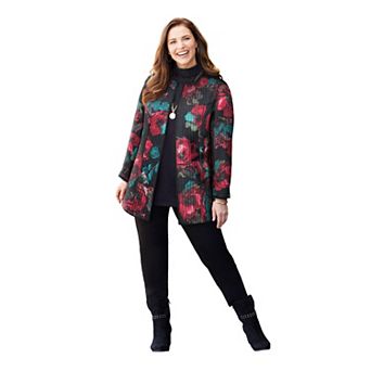 Catherines Women's Plus Size Reversible Quilted Jacket