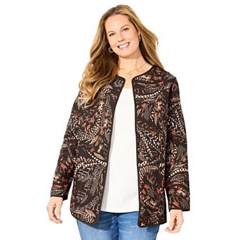 Catherines Women's Plus Size Reversible Quilted Jacket