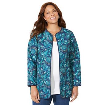 Catherines Women's Plus Size Reversible Quilted Jacket