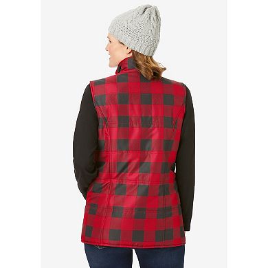 Woman Within Plus Size Quilted Vest