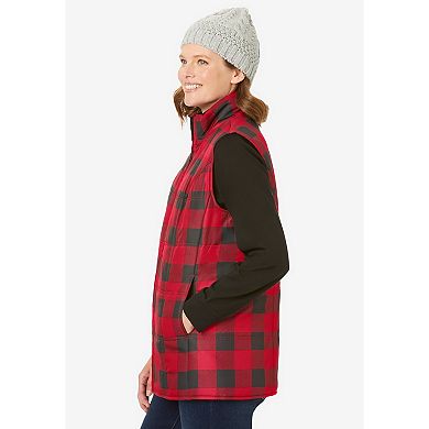 Woman Within Plus Size Quilted Vest