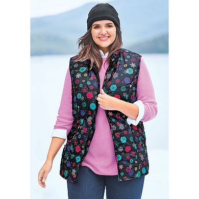 Woman Within Plus Size Quilted Vest