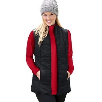 Woman Within Plus Size Quilted Vest