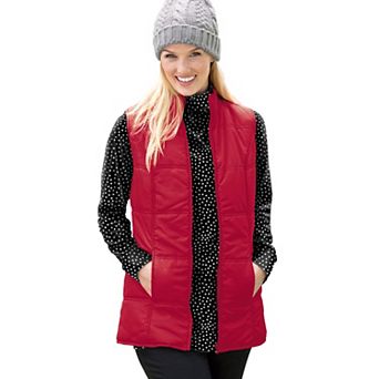 Woman Within Plus Size Quilted Vest