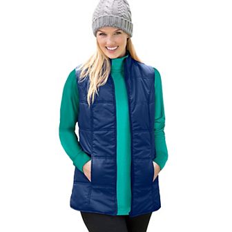Woman Within Plus Size Quilted Vest