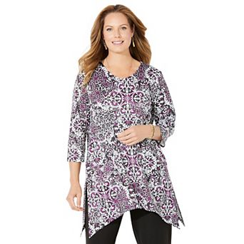 Catherines Women's Plus Size Anywear Fluid Tunic