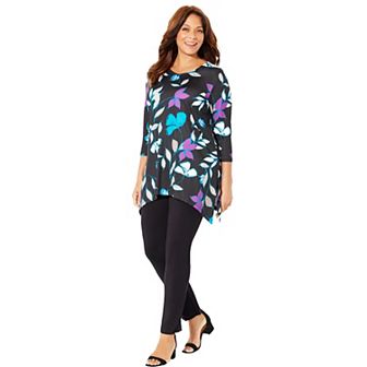 Catherines Women's Plus Size Anywear Fluid Tunic