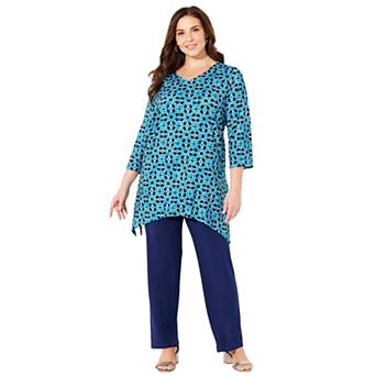 Catherines Women's Plus Size Anywear Fluid Tunic