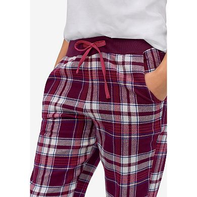 ellos Plus Size Plaid Flannel Sleep Pants