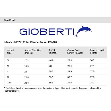 Gioberti Men's Half Zip Polar Fleece Jacket