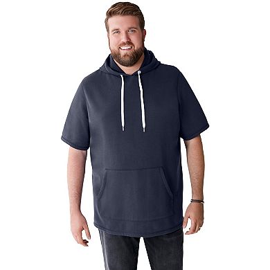 Liberty Blues by KingSize Men's Big & Tall Short-Sleeve Hoodie