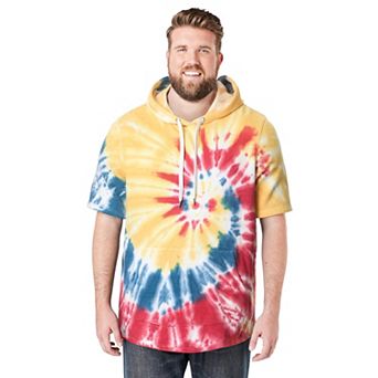 Liberty Blues by KingSize Men's Big & Tall Short-Sleeve Hoodie