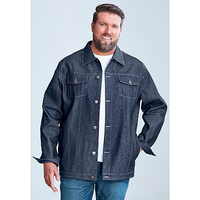 Liberty Blues By Kingsize Men s Big Tall Lightweight Comfort Denim Jean Jacket