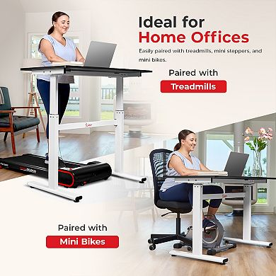 Sunny Health & Fitness Multi-Purpose Air-Drive Adjustable Standing Desk