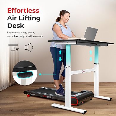 Sunny Health & Fitness Multi-Purpose Air-Drive Adjustable Standing Desk