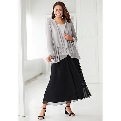 Woman Within Plus Size 2-Piece Sheer Jacket Set