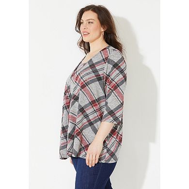 Catherines Women's Plus Size Impossibly Soft Cardigan & Tank Duet