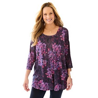 Catherines Women's Plus Size Impossibly Soft Cardigan & Tank Duet