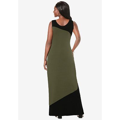 chinese dress ladies Women's Drop Waist Maxi Dress Knit Sleeveless Maxi Tank Dress Crewneck T  Shirt Long Dress Striped Contrast Waist Dress  (Apricot,Small,US,Alpha,Small,Regular,Regular) at Amazon Women's Clothing  store