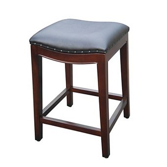 Mahogany Bali Wave Counter Stool
