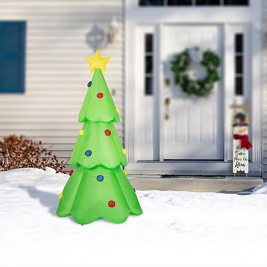Glitzhome 9ft Lighted Inflatable Christmas Tree Decor
