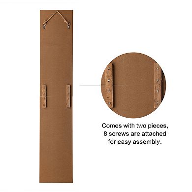 Glitzhome 60”h Wooden Christmas Nutcracker Welcome Porch Sign For Front Door