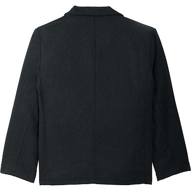 Liberty Blues By Kingsize Men's Big & Tall Double-breasted Wool Peacoat