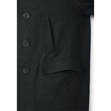 Liberty Blues By Kingsize Men's Big & Tall Double-breasted Wool Peacoat