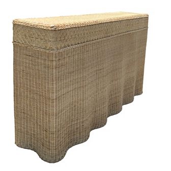 Curvy Rattan Console Natural