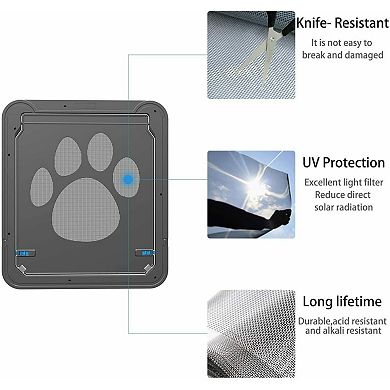 Pet Dog Cat Small Screen Locking Flap Door