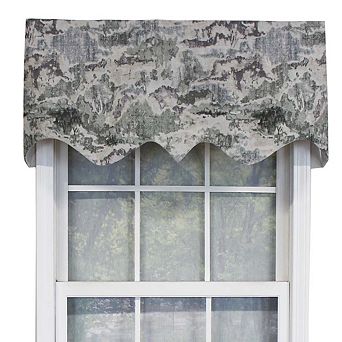 Horizon Elevate Regal Valance Window Treatment 3" Rod Pocket 50" x 17" Smoke
