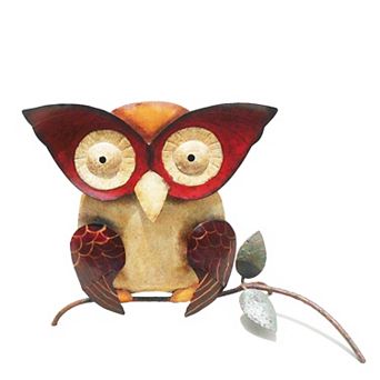 Iron Multi-Color Owl Decor