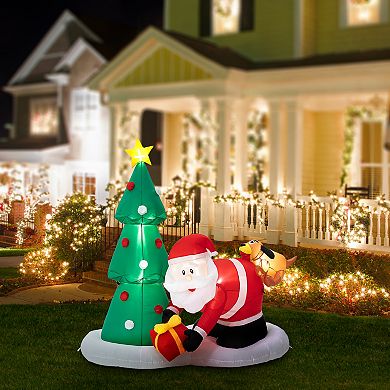 Glitzhome 6.5ft Lighted Inflatable