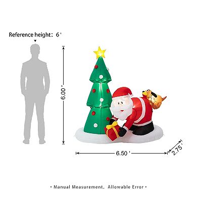 Glitzhome 6.5ft Lighted Inflatable